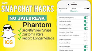 تحميل اضافة فانتوم لتطبيق سناب شات Phantom for Snapchat للايفون 3