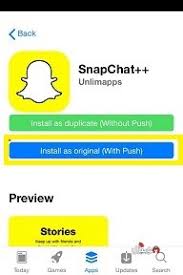 تحميل تطبيق سناب شات بلس دابليكات Snapchat++ Duplicate للايفون 2